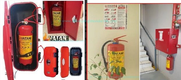 Tüp Bölmeli Yangın Dolabı Modelleri ve Muhafaza Kabinleri TS EN 671-1 standartlarında tüp bölmeli kombine yangın dolapları, temperli camlı yatay/dikey modeller ve 6 kg - 12 kg yangın tüpü muhafaza kabinleri satışı.