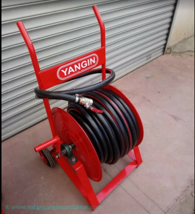 Yang�n Hortumu Makaral� Seyyar Tekerlekli (60 mt Hortumlu)